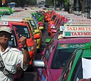 Taksi automobiliai Bankoke