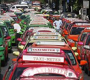 Taksi automobiliai Bankoke