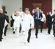 Vilniaus meras Artūras Zuokas (centre)