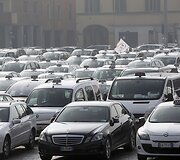 Taksi vairuotojų streikas Italijoje
