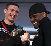 Vitalijus Kličko ir Dereckas Chisora