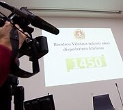 Taksi dispečerinės pristatymo akimirka