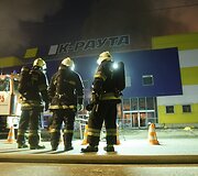Gaisras &bdquo;K-Rauta&ldquo; prekybos centre
