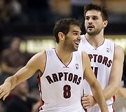 Jose Calderonas ir Linas Kleiza
