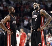 Dwyane'as Wade'as ir LeBronas Jamesas