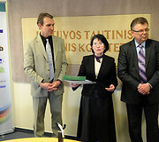 Apdovanojimų akimirka