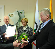 Apdovanojimų akimirka