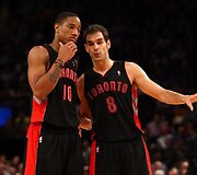 DeMaras DeRozanas ir Jose Calderonas