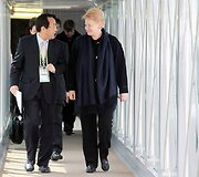 Lietuvos prezidentė Dalia Grybauskaitė atvyko į Seulą.