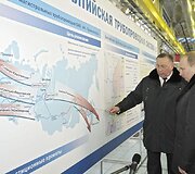 Vladimiras Putinas ir &bdquo;Transneft&ldquo; vadovas Nikolajus Tokarevas
