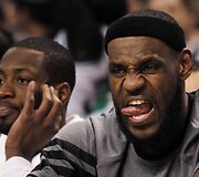 Dwayne'as Wade'as ir LeBronas Jamesas
