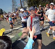 Bostono maratono akimirka