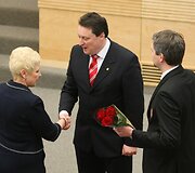 Sveikinamas naujasis vidaus reikalų ministras Artūras Melianas