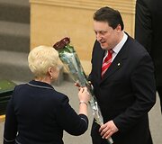 Sveikinamas naujasis vidaus reikalų ministras Artūras Melianas