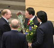 Sveikinamas naujasis vidaus reikalų ministras Artūras Melianas