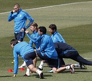 Madrido &bdquo;Real&ldquo; futbolininkų treniruotė