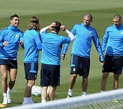 Madrido &bdquo;Real&ldquo; futbolininkų treniruotė
