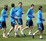 Madrido &bdquo;Real&ldquo; futbolininkų treniruotė