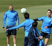 Karimas Benzema ir Cristiano Ronaldo