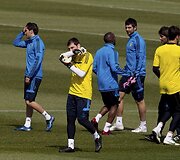 Madrido &bdquo;Real&ldquo; futbolininkų treniruotė