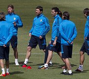 Madrido &bdquo;Real&ldquo; futbolininkų treniruotė