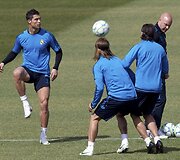Cristiano Ronaldo (kairėje)