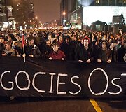 Studentų protestas Montrealyje 