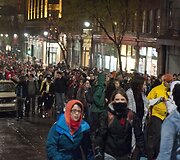 Studentų protestas Montrealyje 