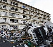 Tornado padariniai Tsukubos mieste