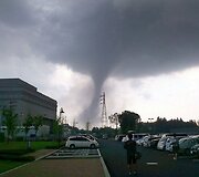 Tornado Tsukubos mieste