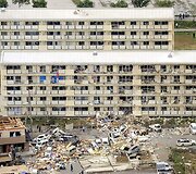 Tornado padariniai Tsukubos mieste