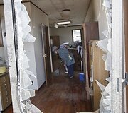 Tornado padariniai Tsukubos mieste