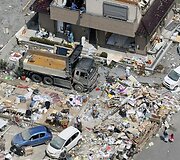 Tornado padariniai Tsukubos mieste