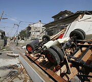 Tornado padariniai Tsukubos mieste