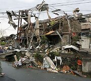 Tornado padariniai Tsukubos mieste