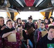 Studentai autobuse