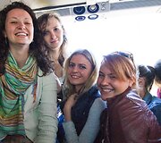 Studentai autobuse