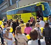 Studentai &scaron;alia autobuso