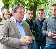 Algimantas Matulevičius bendravo su mitingo dalyviais