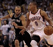 Tony Parkeris ir Russellas Westbrookas