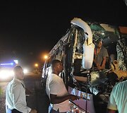 Autobusas po avarijos 