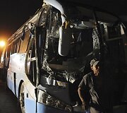 Autobusas po avarijos 