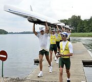 Irklavimo čempionato akimirka