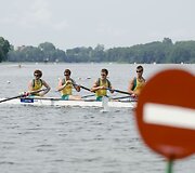 Irklavimo čempionato akimirka