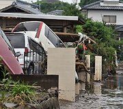 Purvo nuo&scaron;liaužos padariniai Japonijoje