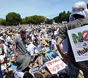 Protestas prie&scaron; branduolinę energetiką