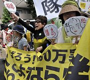 Protestas prie&scaron; branduolinę energetiką