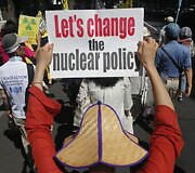 Protestas prie&scaron; branduolinę energetiką
