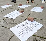 Teatralizuotos akcijos akimirka