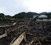 Purvo nuo&scaron;liaužos padariniai Kumamoto prefektūroje